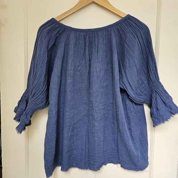 CLOSE OUT SALE: NWOT•Natural Life cotton gauze boho top (M) - Picture 7 of 10